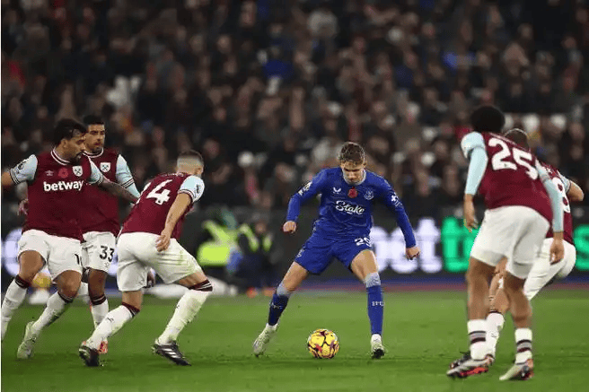 包含埃弗顿联队客场击败布莱克本流浪者，取得关键胜利的词条